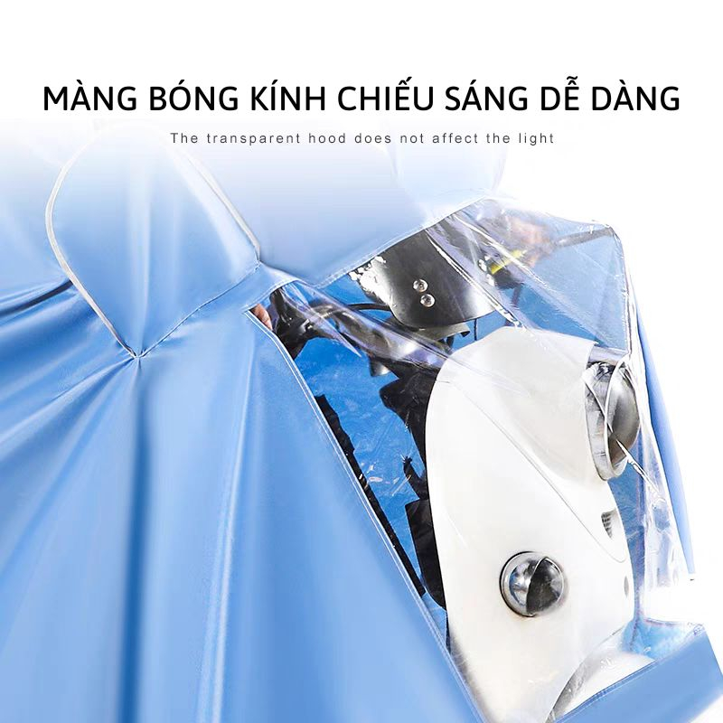 Áo mưa cánh dơi choàng vải dù đi xe máy loại 1 người 2 người chống thấm nước tuyệt đối siêu bền siêu dai