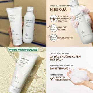 [CHÍNH HÃNG 100%] DẦU GỘI XẢ TRÀ XANH INNISFREE GREEN TEA MẪU MỚI