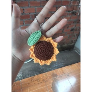 Móc thìa khóa len hoa hướng dương 🌻handmade