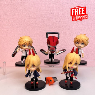 Mô hình chainsaw man set 6 nhân vật siêu cute - mô hình nhân vật - gaga mô hình