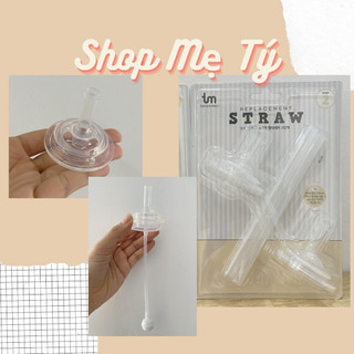 Núm hút + ống hút Ubmom/ Tovi Molly Hàn Quốc bình sữa cổ rộng Moyuum, Grosmimi, MotherK, Bebepick cho bé