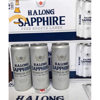 Bia Hạ Long Sapphire Premium thùng 24 lon x 330ml