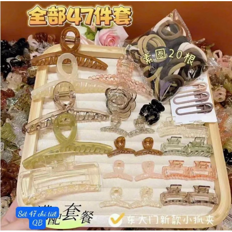Set kẹp tóc 35/47/63/65/67/74/80/111 chi tiết phong cách hàn quốc siêu xinh