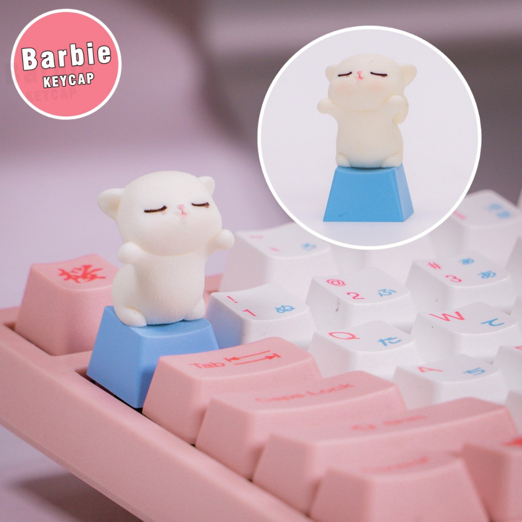 Nút lẻ bàn phím cơ R4 PBT Keycap chú cún tinh nghịch đáng yêu