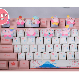 Nút bàn phím cơ R4 PBT Keycap lẻ Ngôi sao dể thương Kirby ham chơi