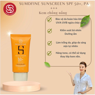 Kem chống nắng sumdfine sunscreen spf 50+, pa +++