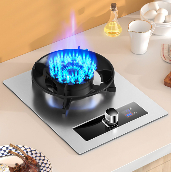 Bếp gas đơn lật,bếp gas QT FAST cảm biến hẹn giờ ngắt gas 10 đầu đốt cao cấp(BH CHÍNH HÃNG 24 THÁNG)