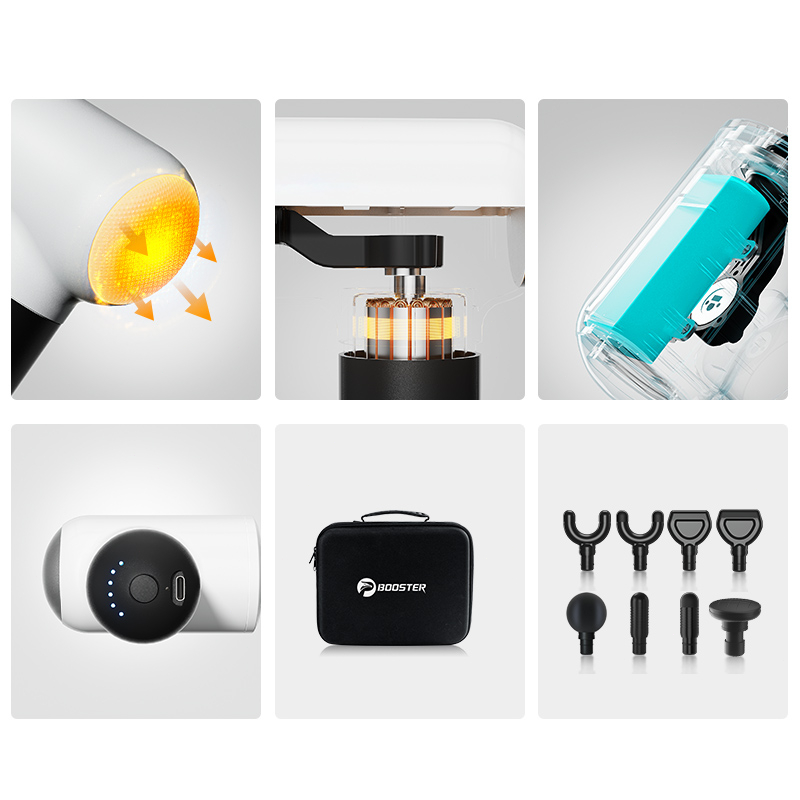 Máy Massage Cầm Tay Booster MINI V3 súng massage để thư giãn cơ bắp Chườm nóng để giảm mệt mỏi