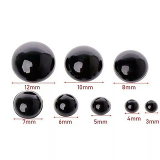 Set mắt dán đen kích thước từ 3mm đến 24mm