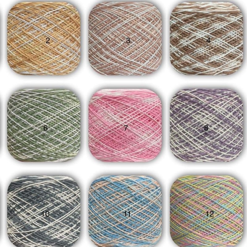 Sợi Cotton Việt Nam loang 1mm cuộn 100g