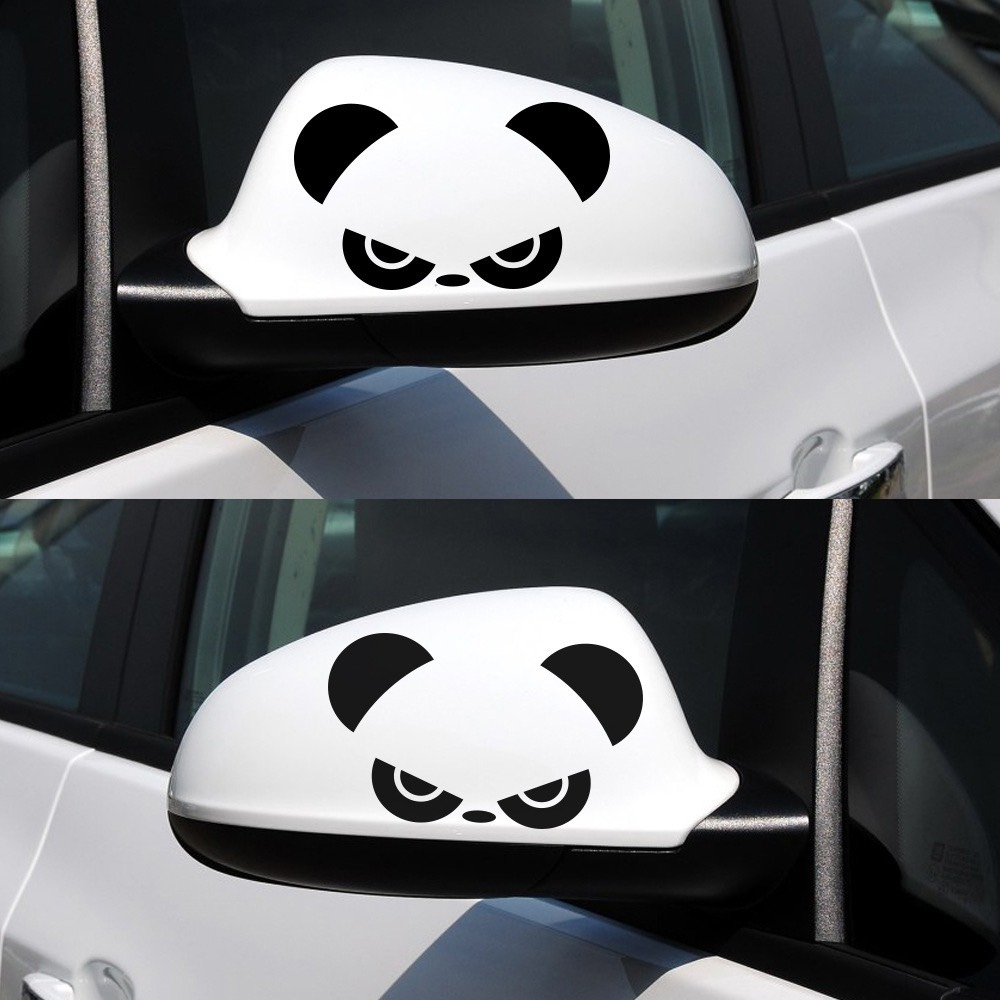 Decal dán gương chiếu hậu xe ô tô họa tiết dễ thương - Sticker dán xe ô tô Hình thỏ , Trang trí gương xe ô tô