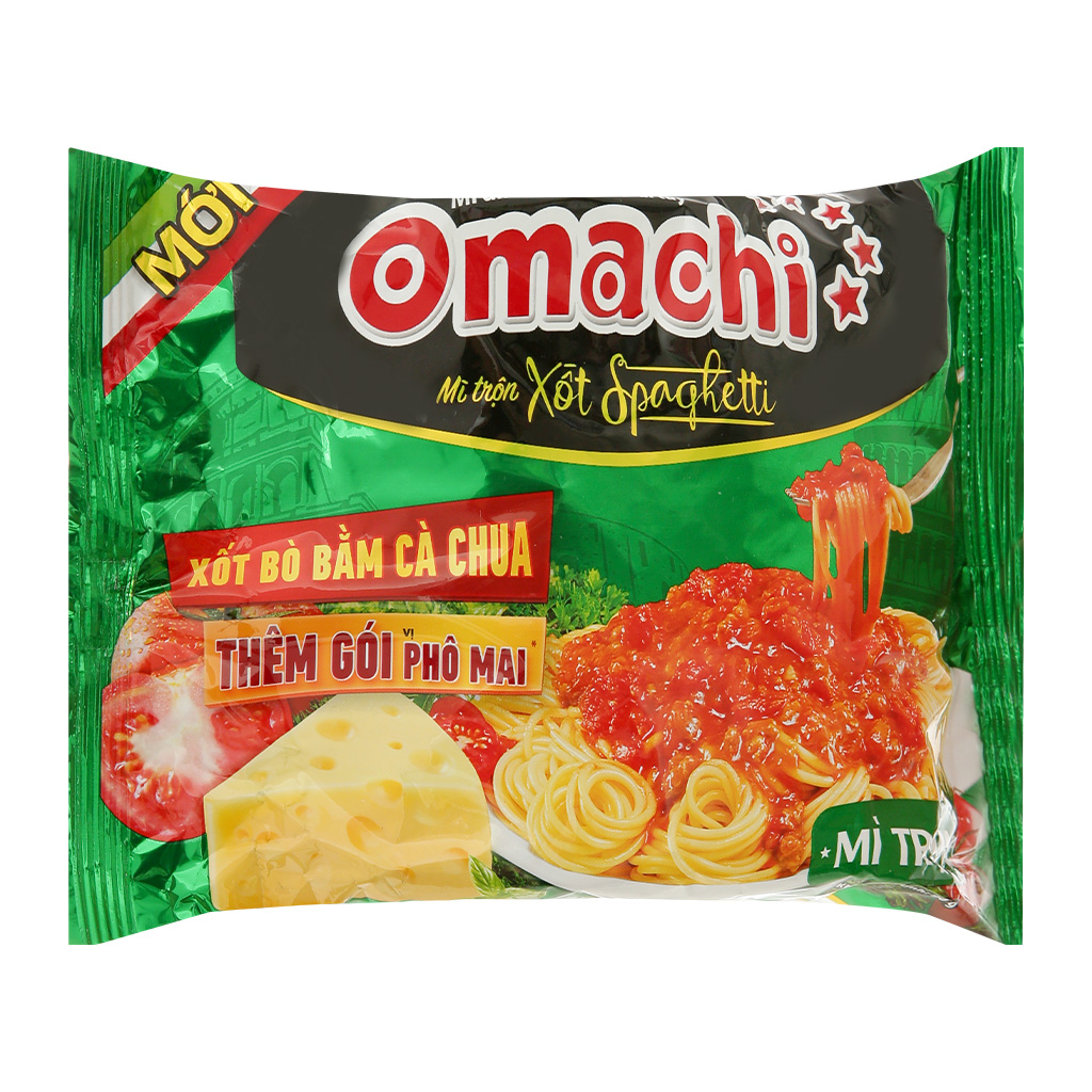 1 thùng Mì trộn Omachi xốt Spaghetti