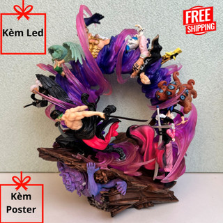 Mô hình zoro 2 đầu thay và những đối thủ 25cm - mô hình one piece - gaga mô hình