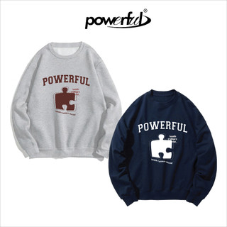 Áo nỉ bông Sweater tay dài hàn quốc YCS cho nam nữ màu navy và xám