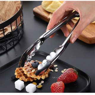 Kẹp gắp thức ăn, đồ ăn, nướng chiên, inox 304, cán chống nóng
