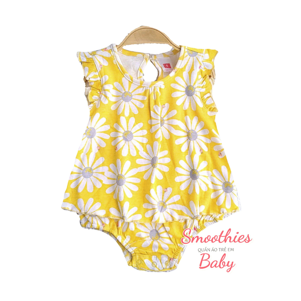 BODYSUIT BỘ LIỀN THÂN KIỂU ĐẦM CHO BÉ GÁI 3 - 11KG