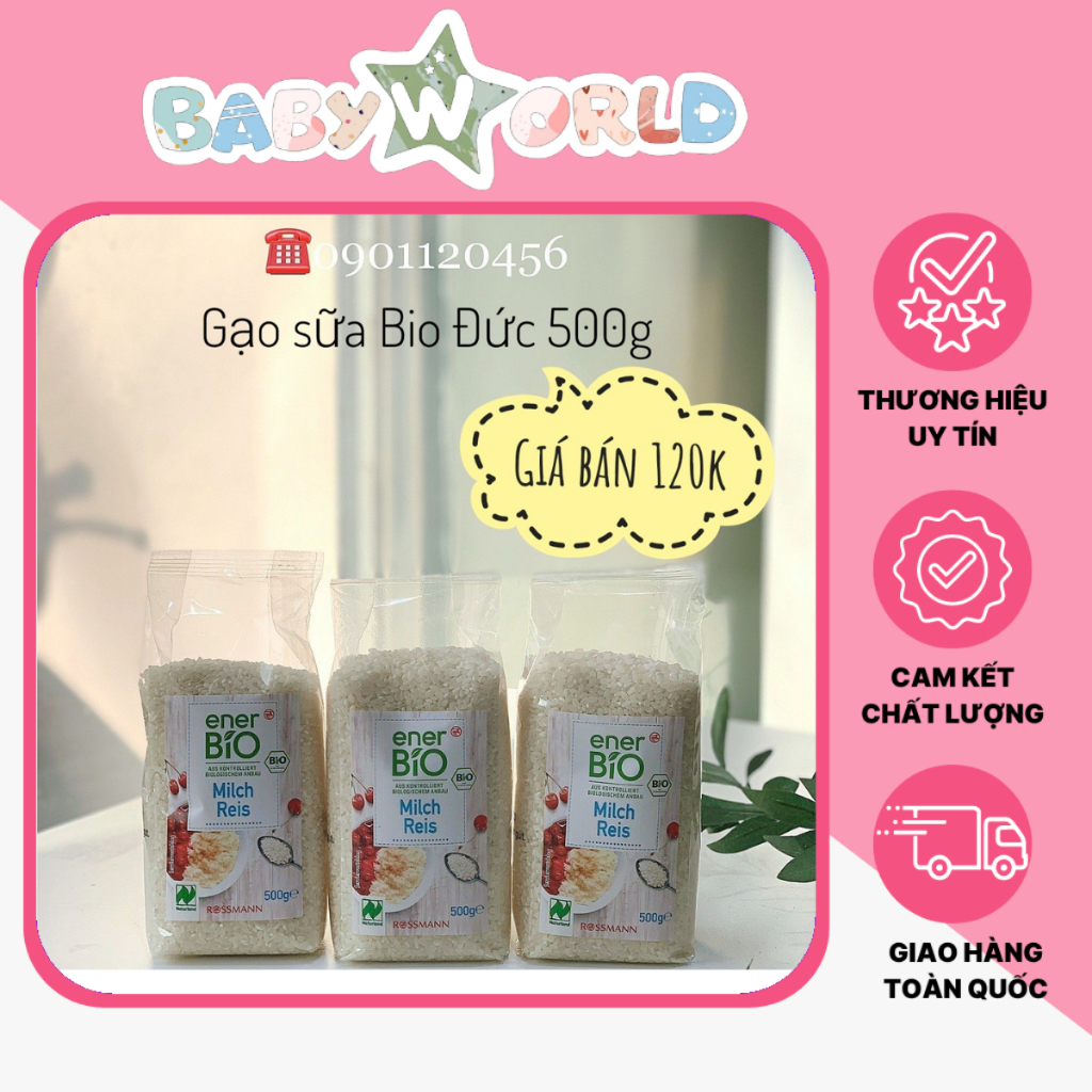 Gạo Sữa Hữu Cơ Bio 500G Đức An Toàn Cho Bé Ăn Dặm (Date 11/2023) ⭐️Mẹ Và Bé Baby World Đà Nẵng