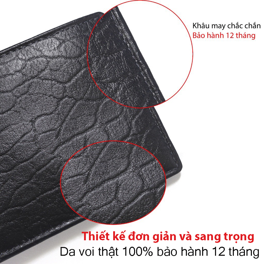 Ví nam da voi - hàng cao cấp chính hãng HK.STORE da xịn mềm mại vô cùng sang xịn.