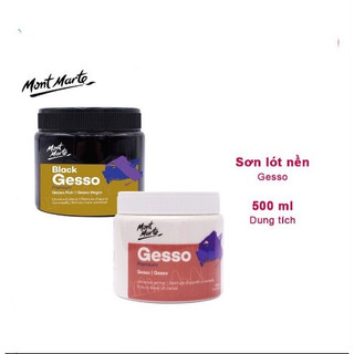 Sơn lót tranh vẽ Gesso Mont Marte 500ml