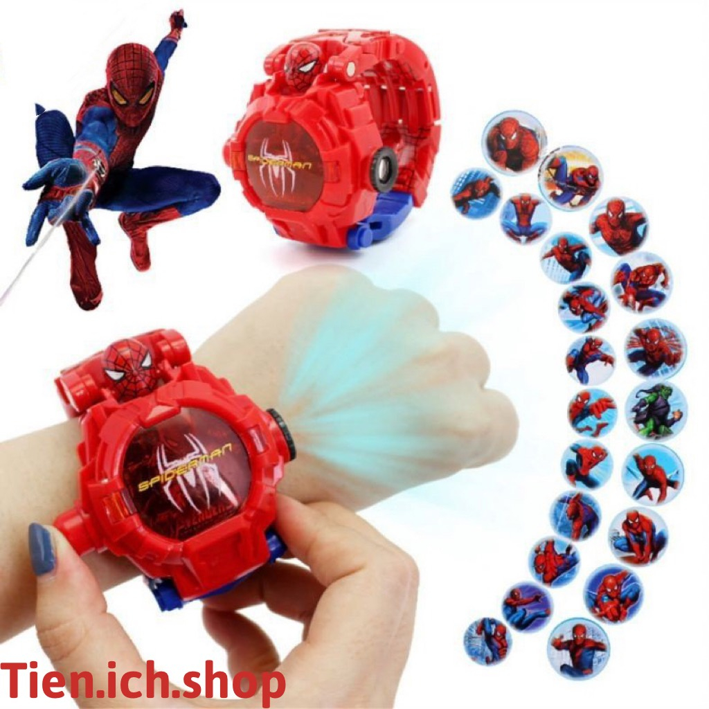 Đồng hồ siêu nhân biến hình ( Có chiếu hình ) siêu anh hùng Avengers đeo tay cho bé đồ chơi trẻ em