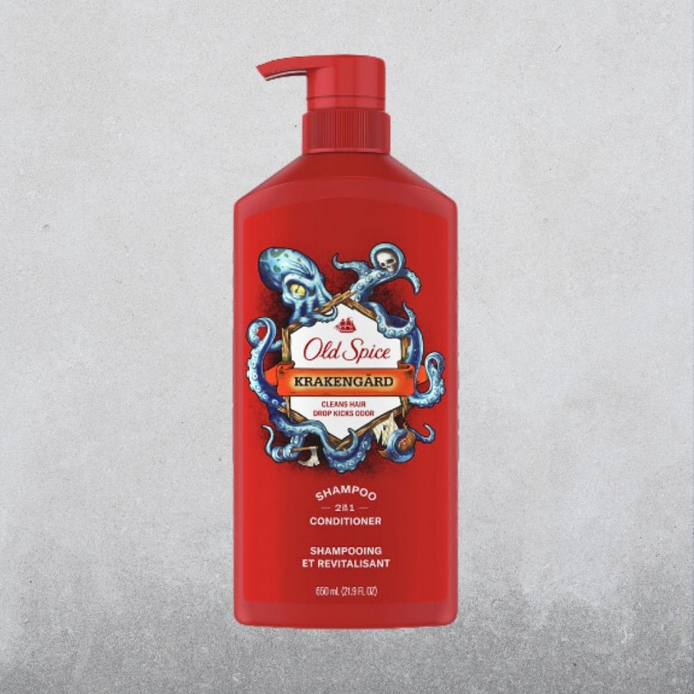 Dầu Gội & Xả 2in1 Old Spice Shampoo & Conditioner | Puresport, Timber, Bearglove, Krakengard