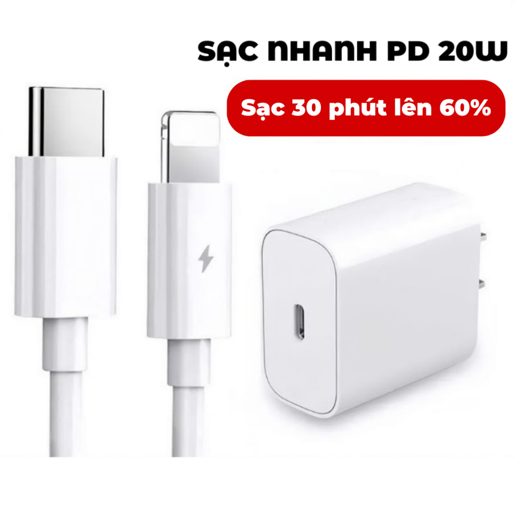 Sạc nhanh 20W dành cho điện thoại 8-14prm (BH lỗi 1 đổi 1) TECHZONE MALL