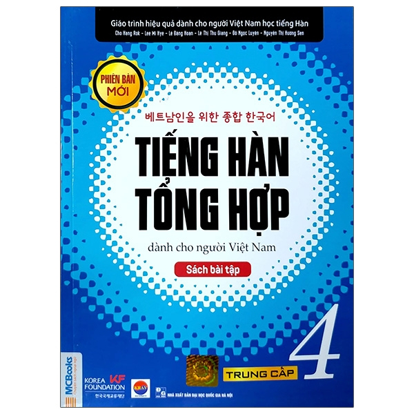 Sách - Bài Tập Tiếng Hàn Tổng Hợp Dành Cho Người Việt Nam Trung Cấp 4 (MC)