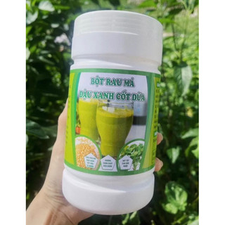 Bột đậu xanh rau má cốt dừa hộp 500gr siêu ngon thơm