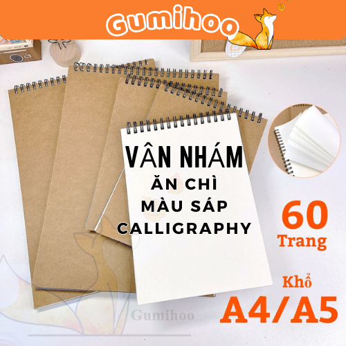 Sketchbook - Sổ tay vẽ chì phác thảo Gumihoo - 120gsm giấy kem trơn