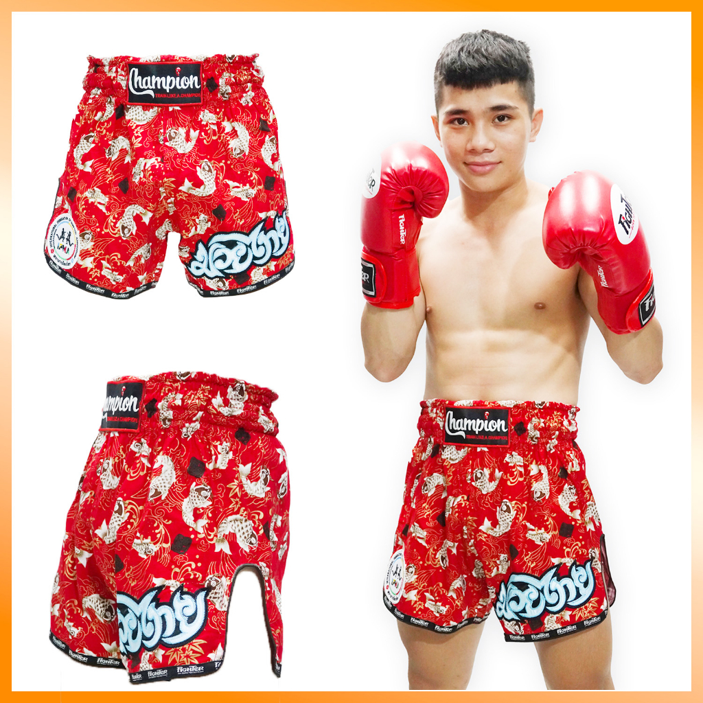 (Mới) - Quần Muay Thái Champion - Fish | Mẫu mới cực đẹp - Muay Việt Nam