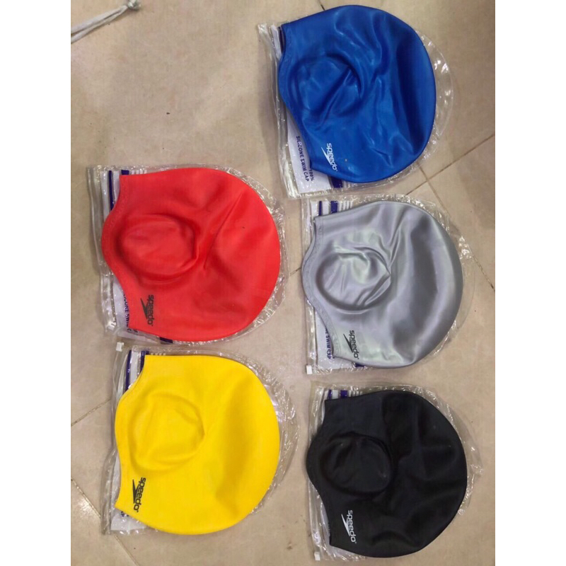 Nón bơi che tai silicon siêu co giản, hàng sẵn sll shop giao liền