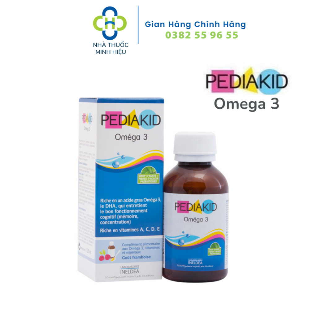 Siro Pediakid Omega 3 và DHA 125ml (Pháp)