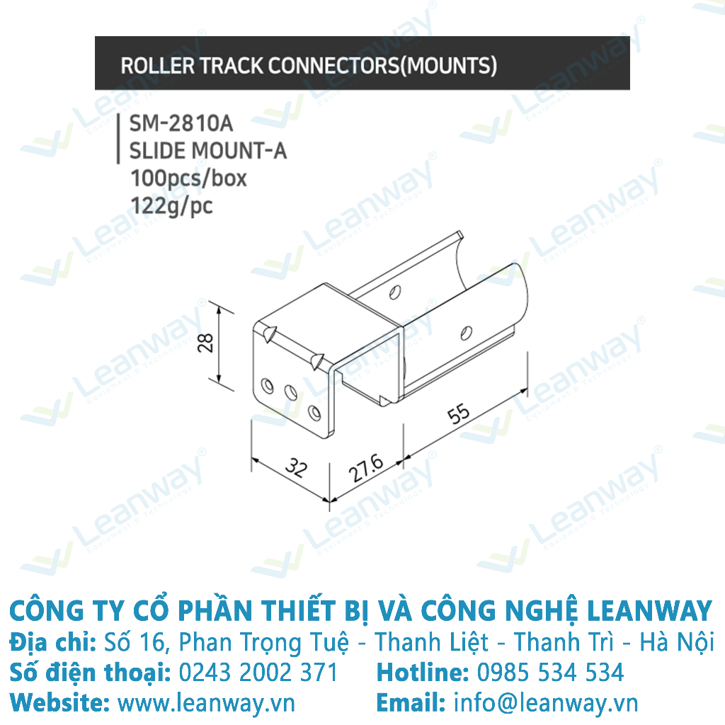 Đầu đỡ ống slide mount