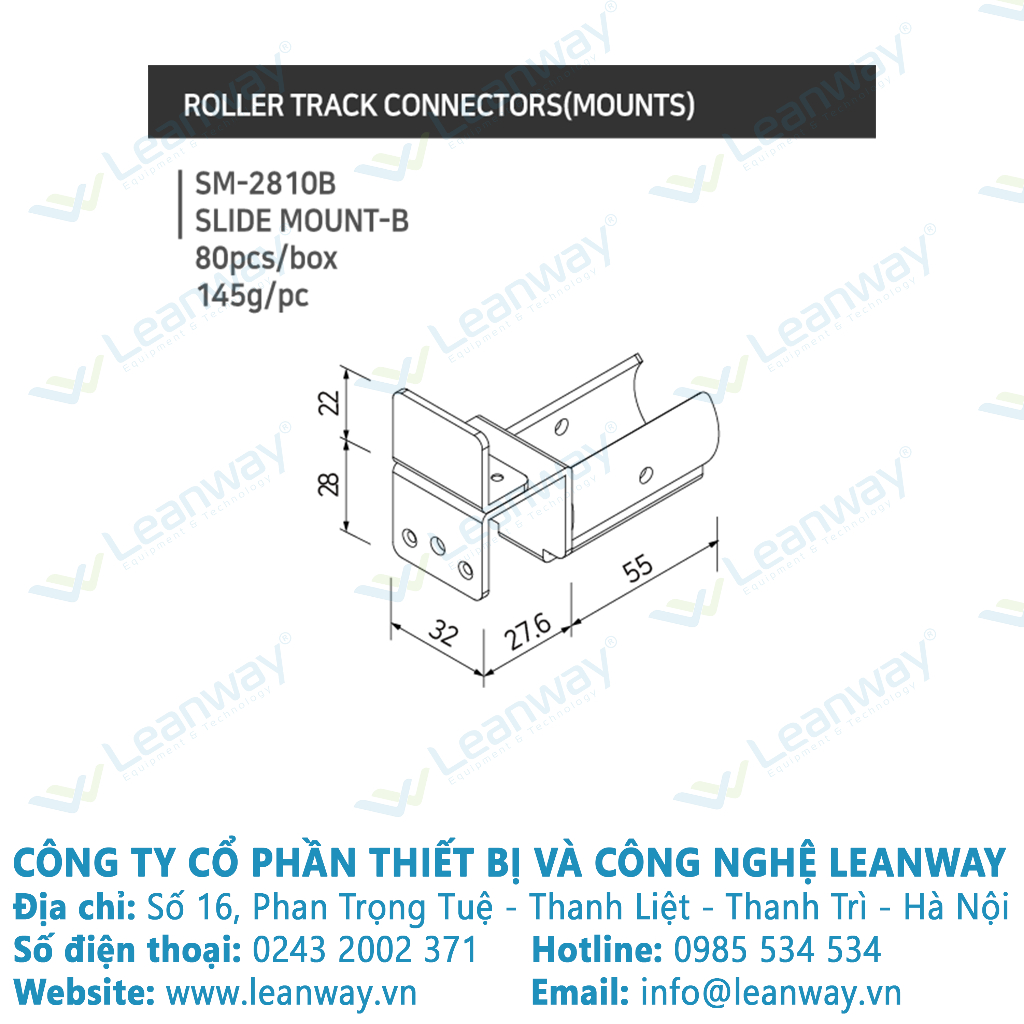 Đầu đỡ ống slide mount
