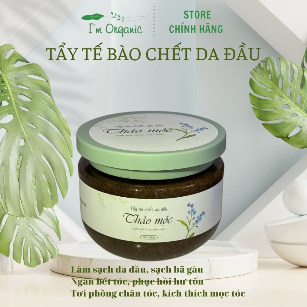 Tẩy Tế Bào Chết Da Đầu giúp tóc tơi phồng, sạch gàu hết ngứa, kiểm soát dầu nhờn, giảm bết tóc, muối tẩy da chết da đầu