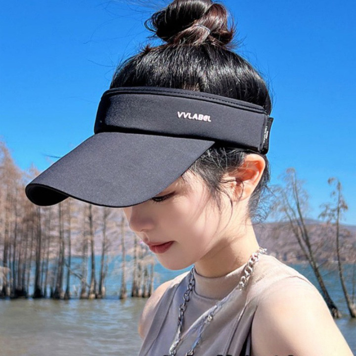 Mũ Nón Nữ Lưỡi Trai Hở Chóp Nửa Đầu Thể Thao, Chơi Tennis, Cầu Lông, Chống Tia UV - SSMU9