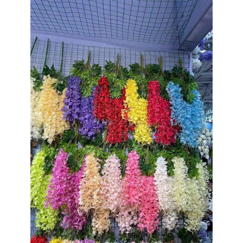 Rủ Tử Đằng Bó 12c Hoa Lụa Nhân Tạo