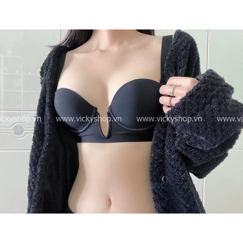 Áo lót khoét sâu 7cm bảng lưng chê mỡ lưng tốt trái cạn nâng ngực va789