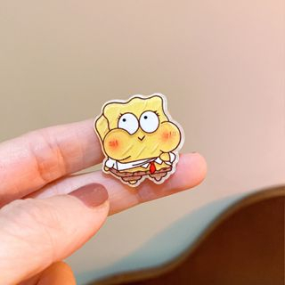 Beautycoco🍊Kẹp Tóc Hình Spongebob Bằng Acrylic Xinh Xắn Cho Nữ