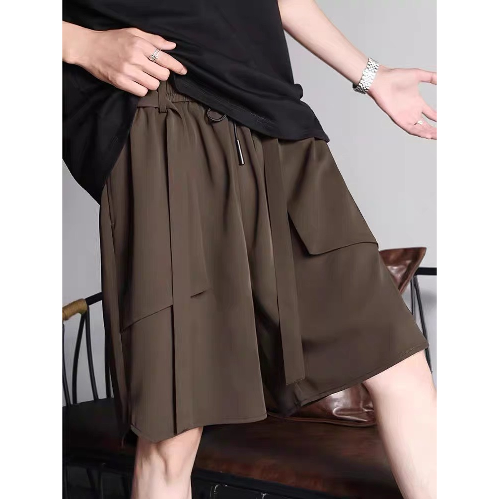 Quần short unisex Dây+Túi bên ngoài, chất mát mền và không nhắn, phong cách ulzang