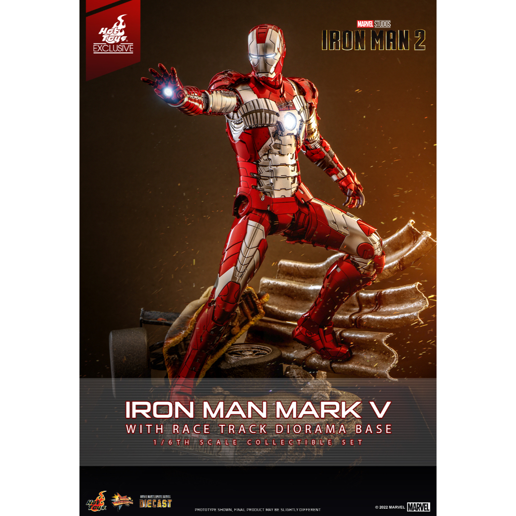 Mô hình Hottoys 1/6 MMS-400 D18 :  Iron-man Mark 5