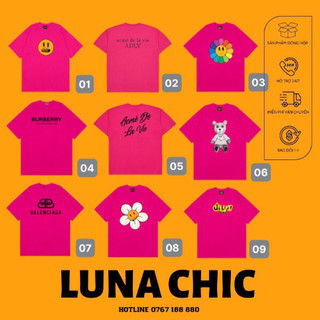 Áo Thun Hồng Đậm Siêu Hot cotton 2 chiều nhiều mẫu hottrend vải 100% cotton