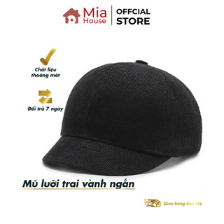 Mũ lưỡi trai lưỡi ngắn, mũ vành ngắn chất nhung tăm siêu rẻ đẹp thoáng mát nhiều màu