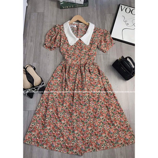 đầm hoa dáng dài size m l