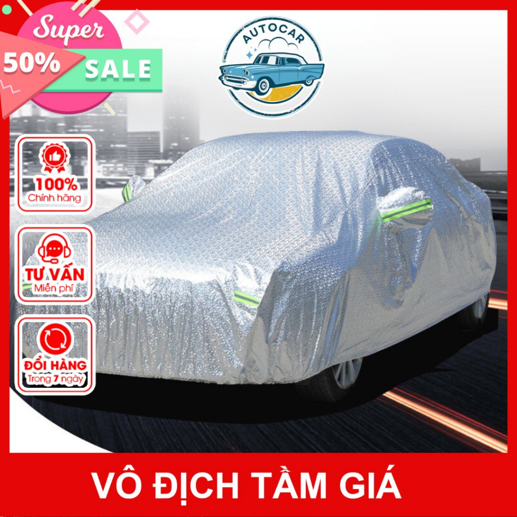 Bạt phủ xe ô tô vải dù chống thấm bạt trùm xe ô tô cao cấp dành cho các loại xe