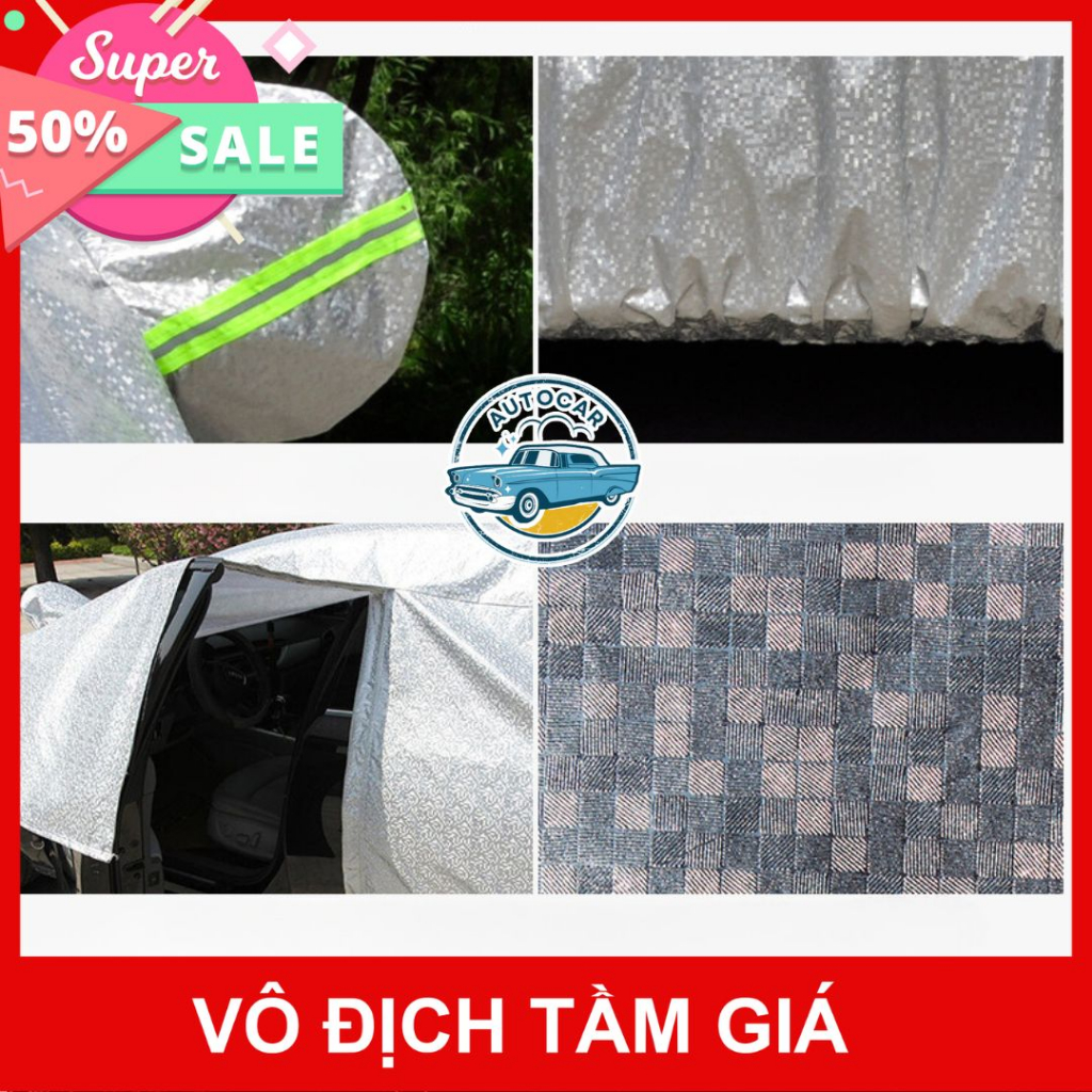 Bạt phủ xe ô tô vải dù chống thấm bạt trùm xe ô tô cao cấp dành cho các loại xe