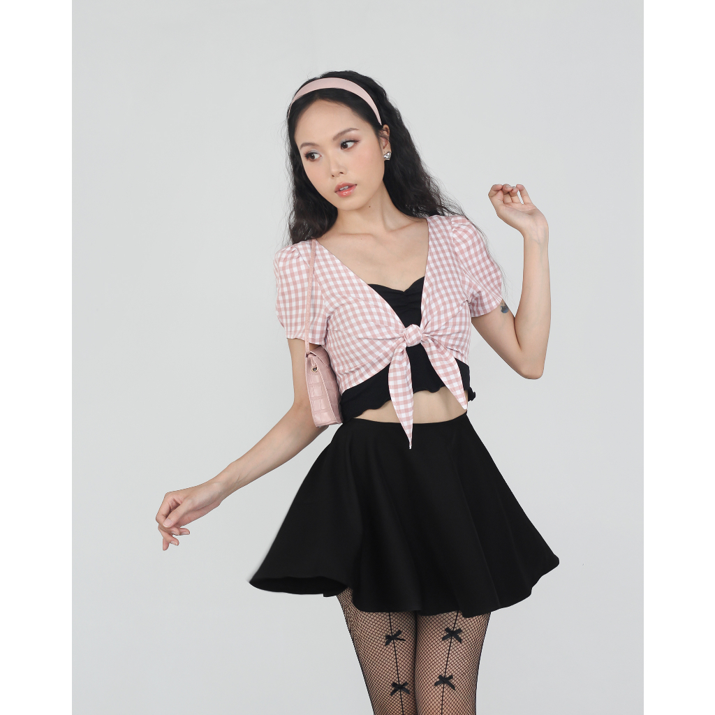 DALLA Chân váy lụa xòe