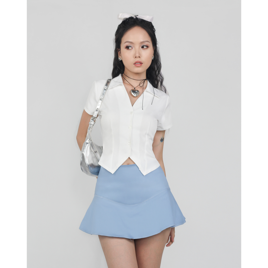 DALLA Chân váy kaki xòe