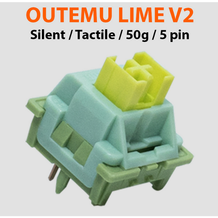 [Free ship]Switch Outemu Silent Lime V2 công tăc bàn phím Switch Silent yên tĩnh không tiếng