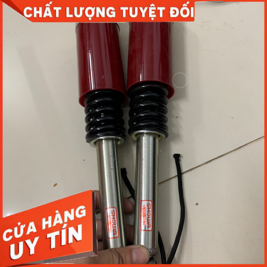 Phuộc Sau MD Đỏ Có Khâu Inox Cho Xe Wave Nhỏ, Xe Dream - Hàng Thợ Làm giống zin 95% Bảo Hàng 1 Tháng